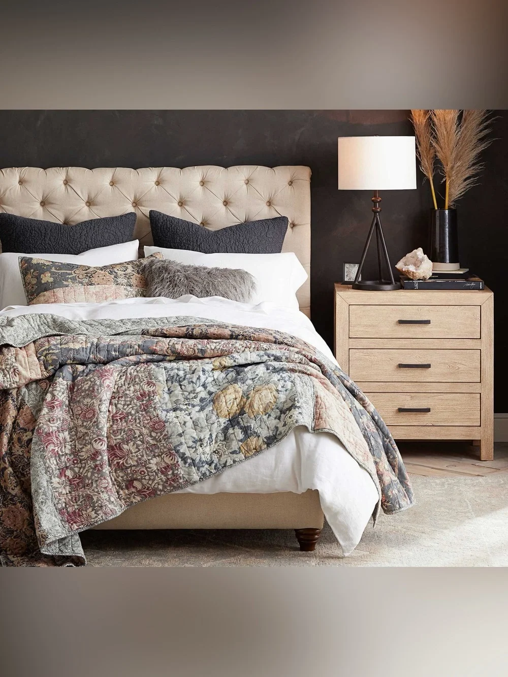 Pottery Barn Rosalyn Patchwork Sham (Euro Size) 2 Available